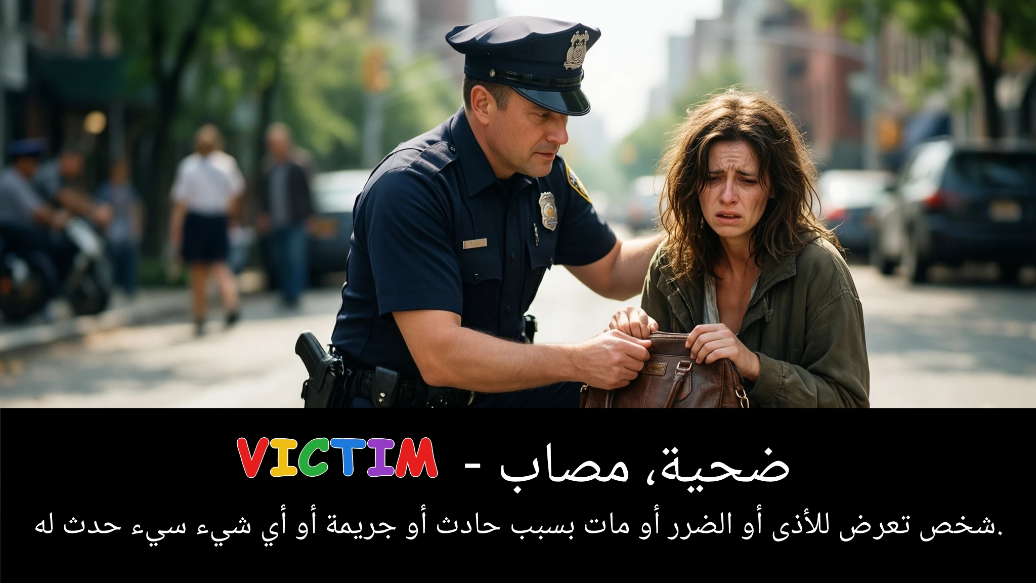 Arabic Illustration for victim